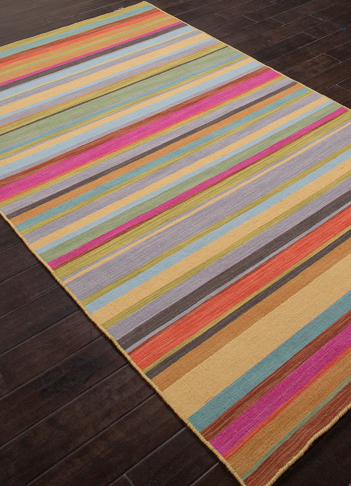 Pura Vida Tamarindo Palm/Very Berry Area Rug