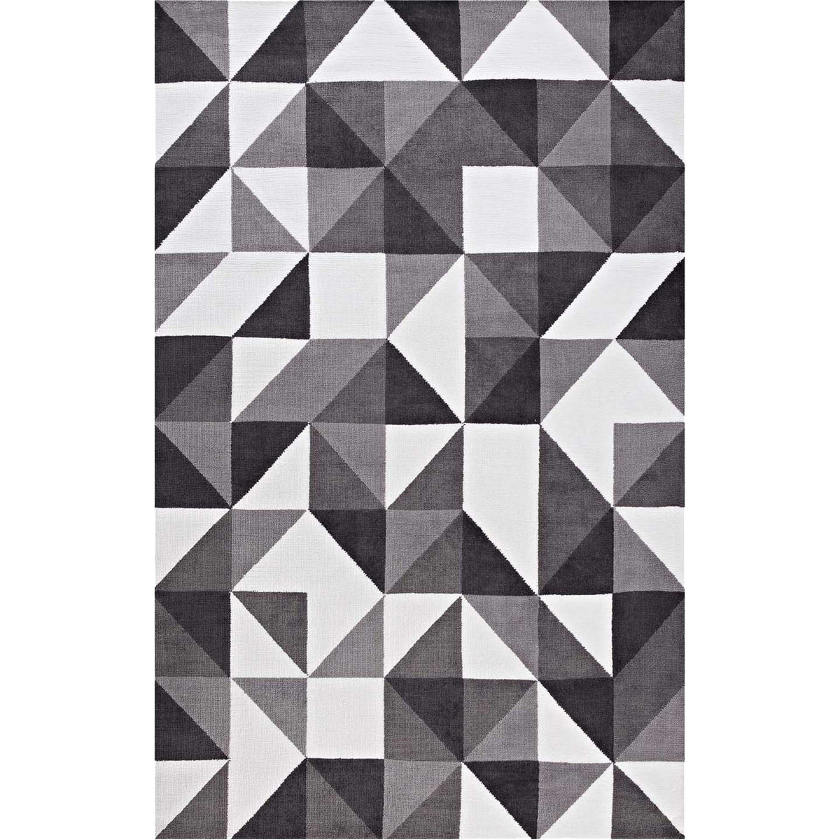 Kayes Mosaic Area Rug Black/Gray/White
