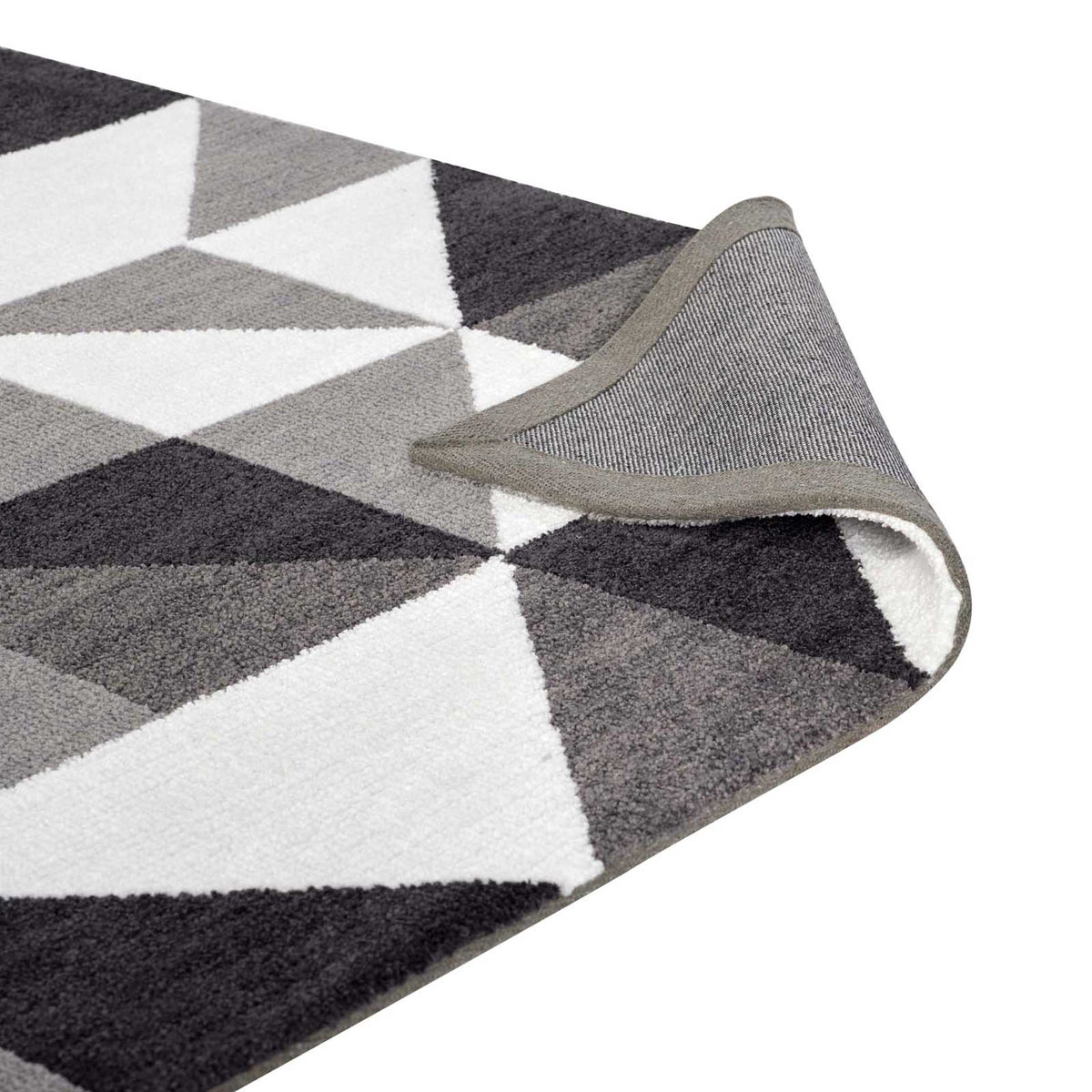 Kayes Mosaic Area Rug Black/Gray/White