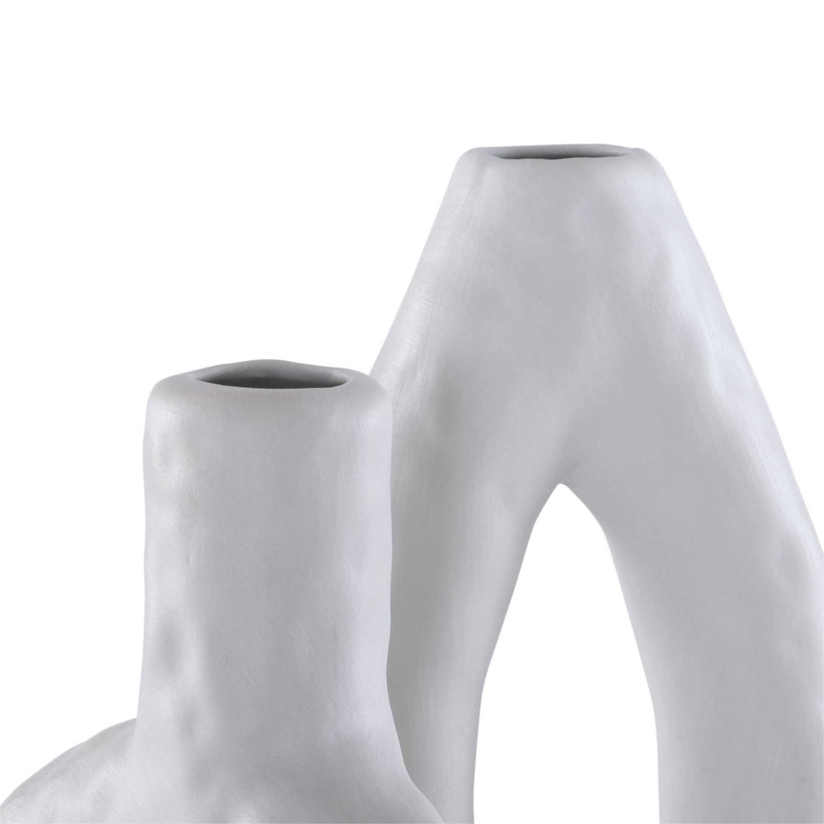 Paoline Ceramic Vase Stone Gray (Set of 2)