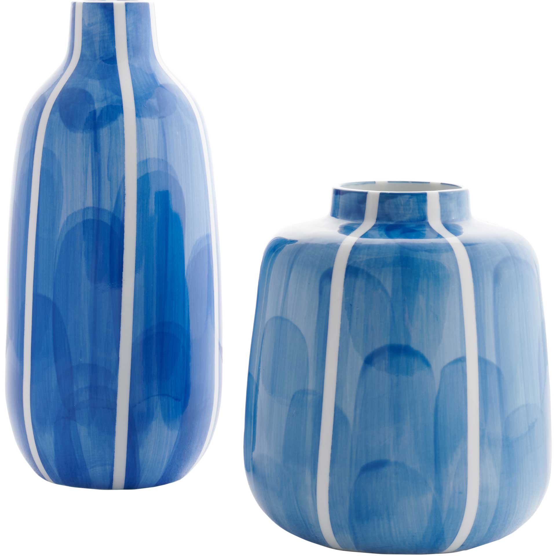 Saobi Ceramic Vase Blue/White (Set of 2)