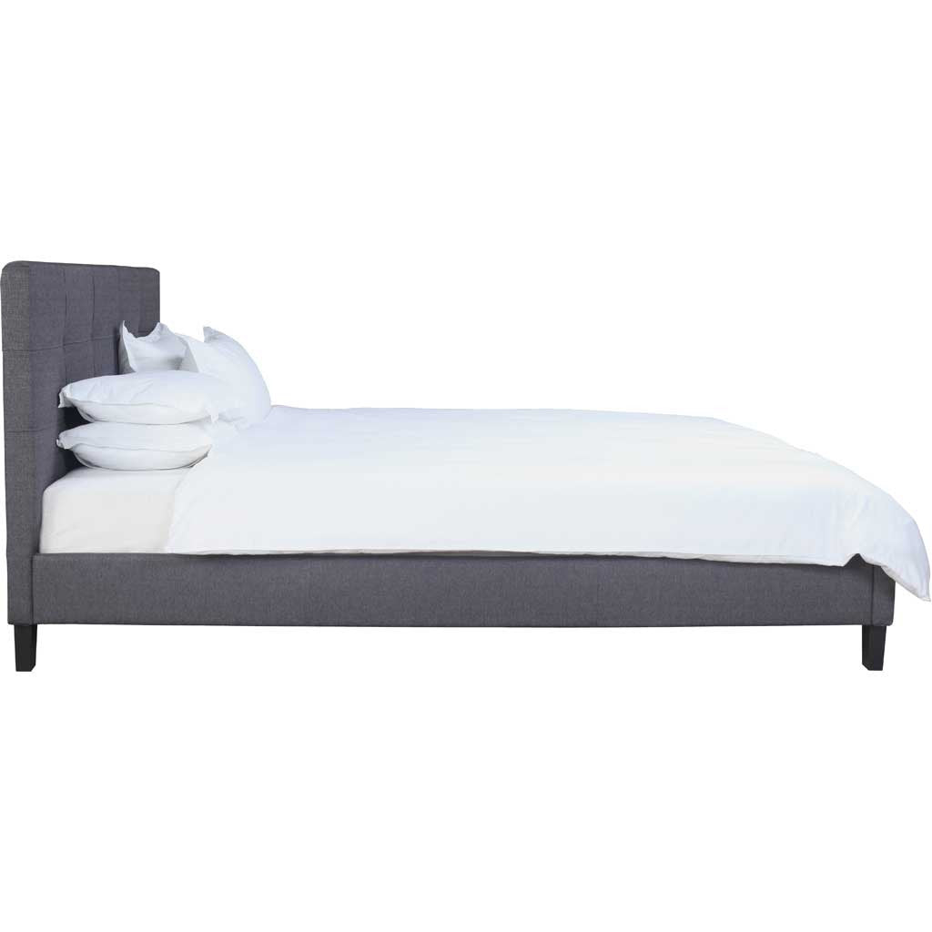 Elian Bed Dark Gray Fabric