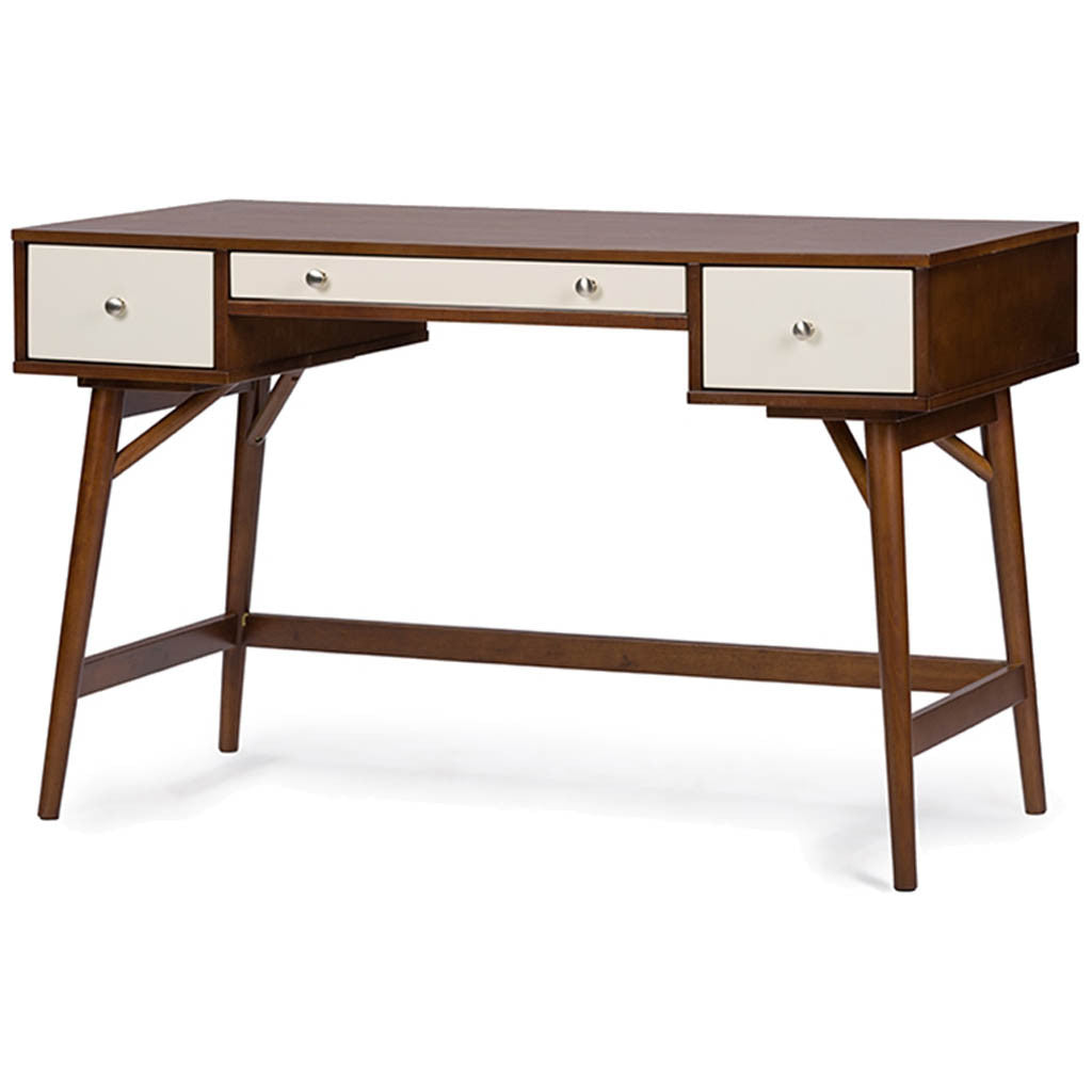 Duke Desk Walnut/Cream