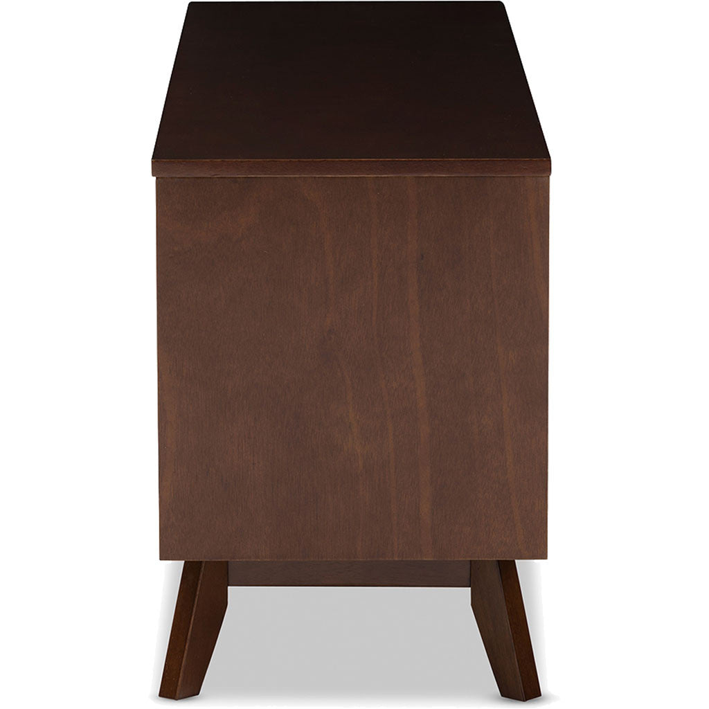 Alpha TV Cabinet White/Walnut