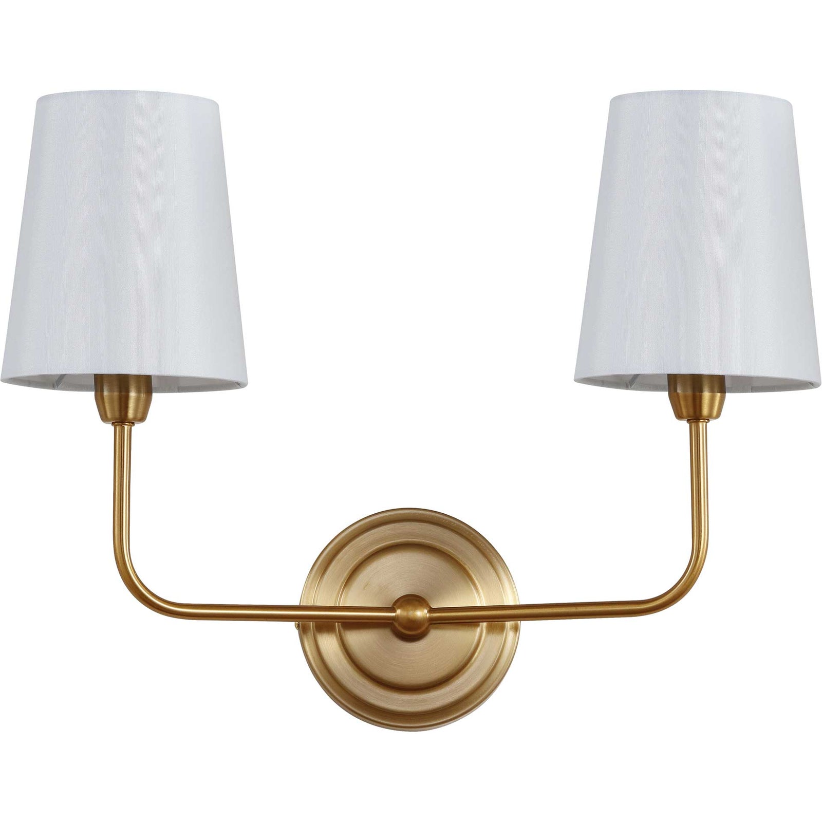 Ezequiel Two Light Wall Sconce Brass Gold