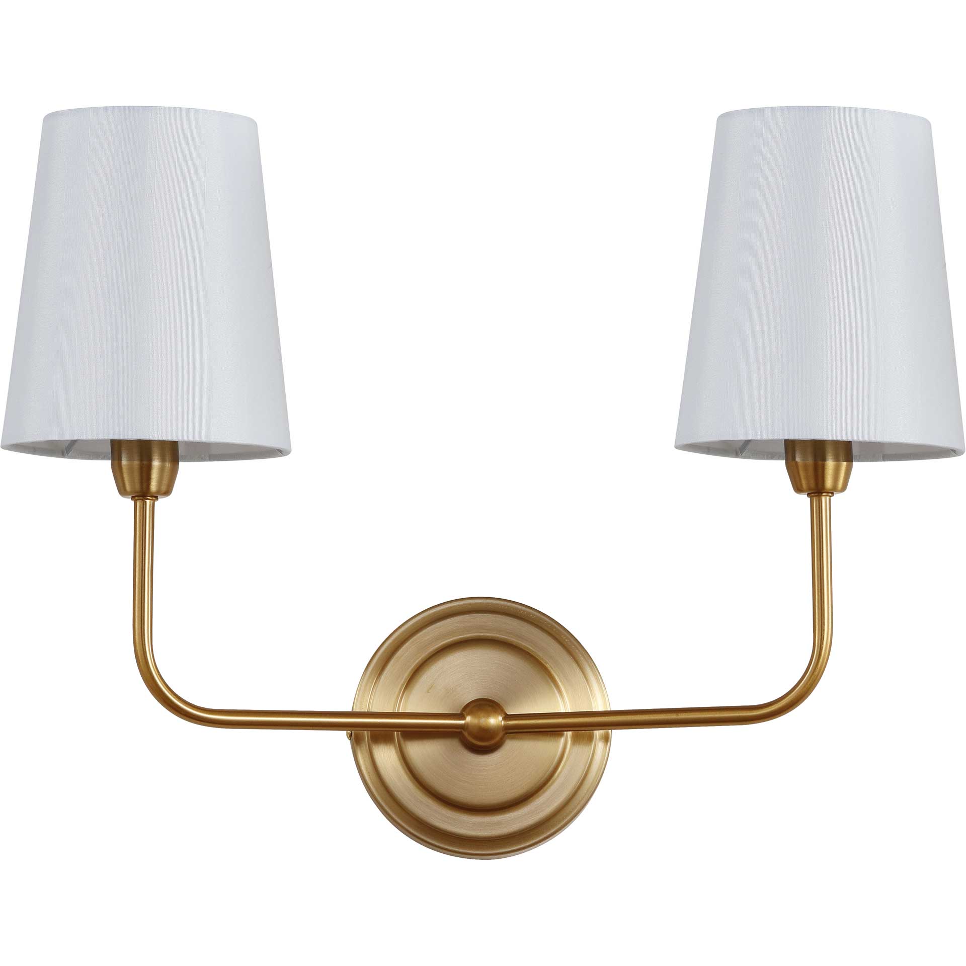Ezequiel Two Light Wall Sconce Brass Gold