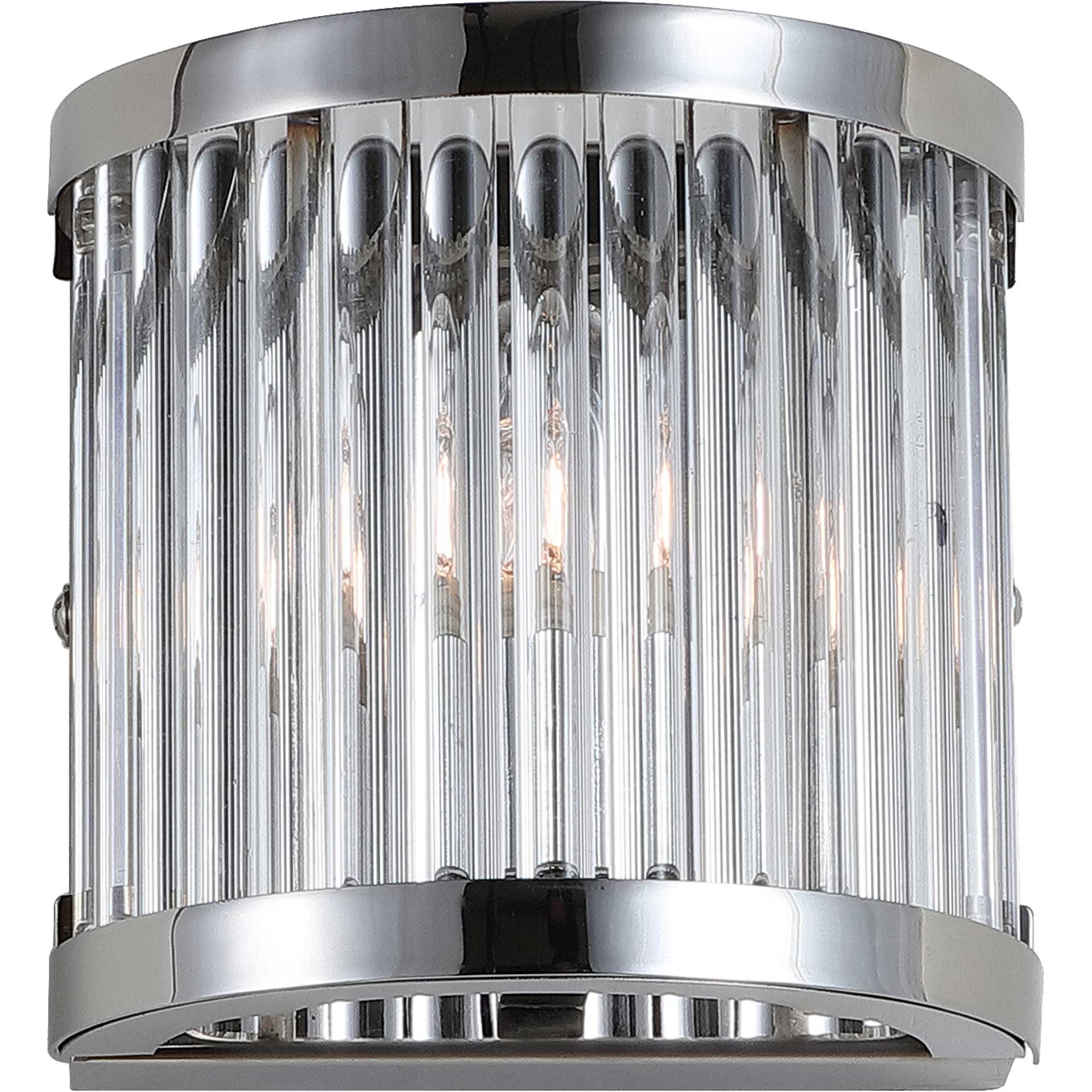 Jaden Wall Sconce Chrome/Clear