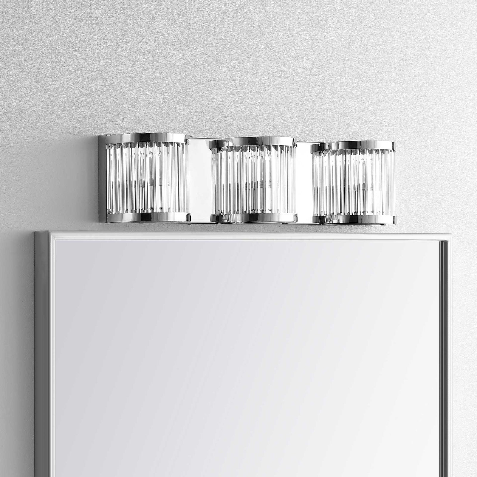 Mariana Three Light Wall Sconce Chrome/Clear