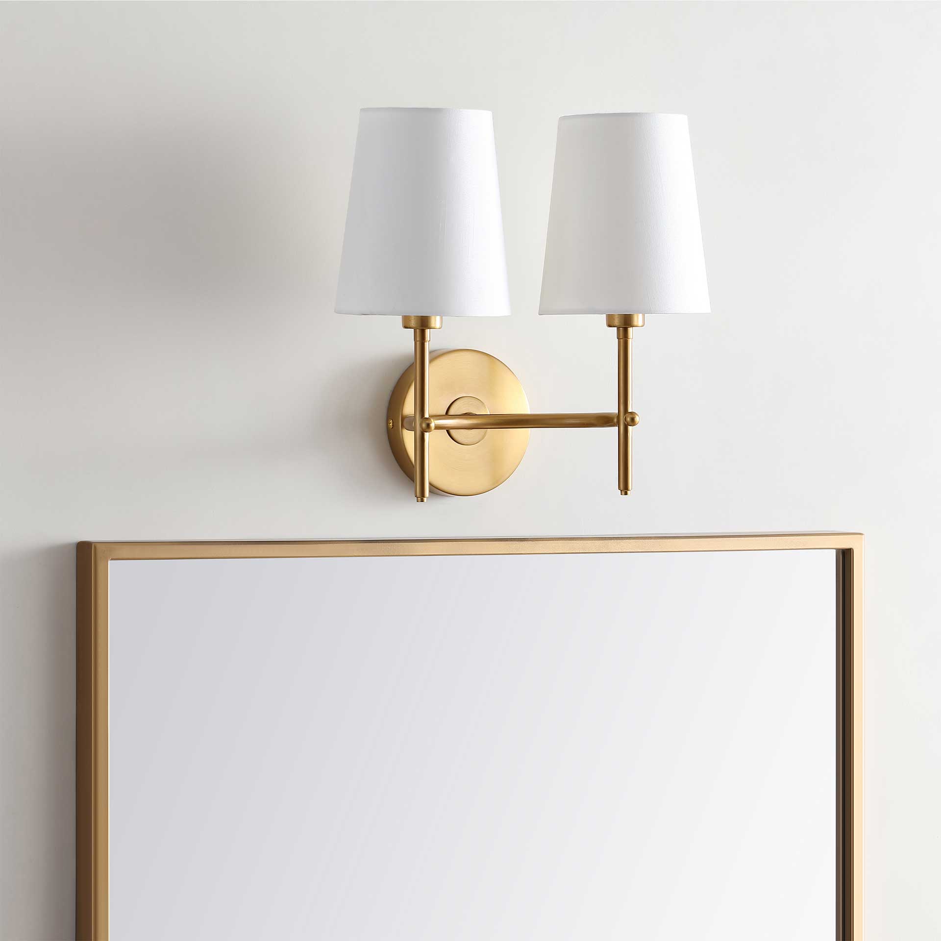 Balboa Two Light Wall Sconce Brass Gold