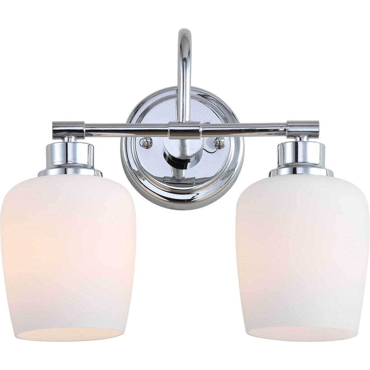 Raphael Two Light Bathroom Sconce Chrome