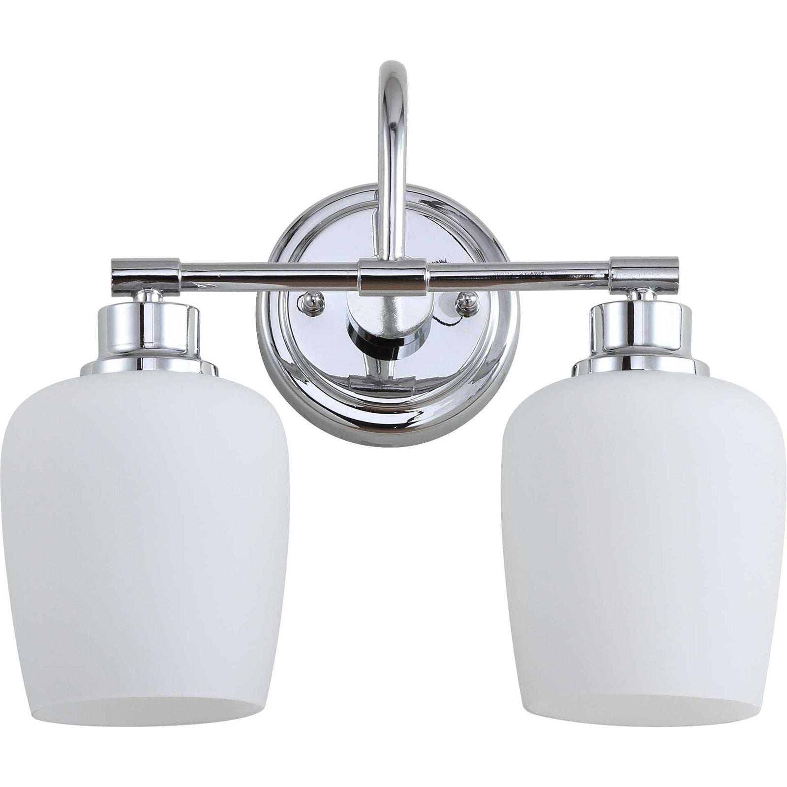 Raphael Two Light Bathroom Sconce Chrome