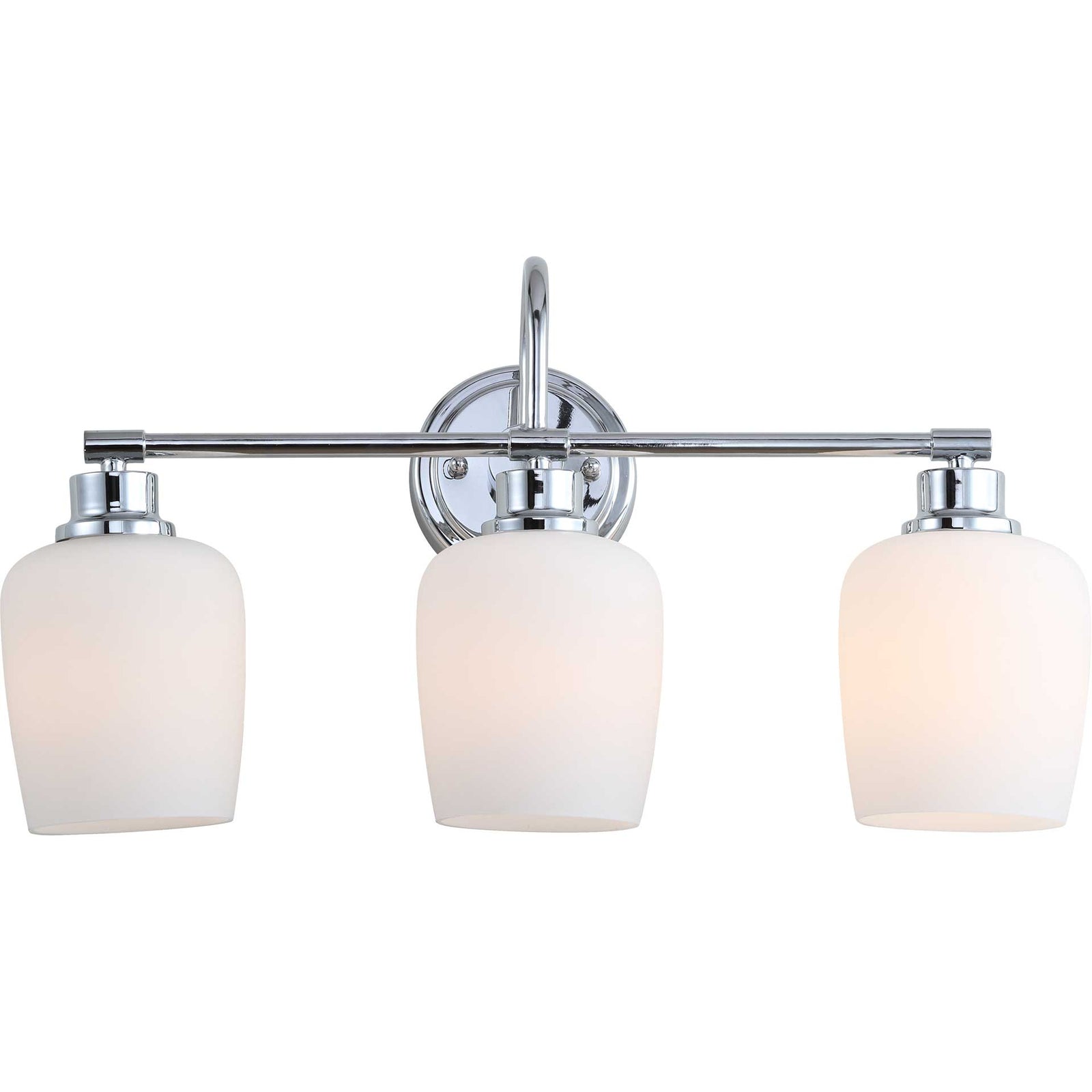 Leslie Three Light Bathroom Sconce Chrome