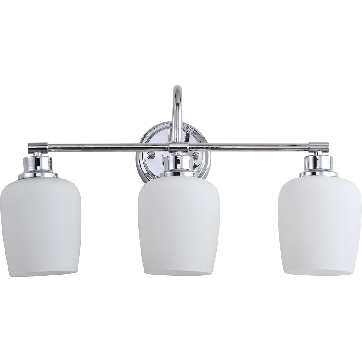 Leslie Three Light Bathroom Sconce Chrome