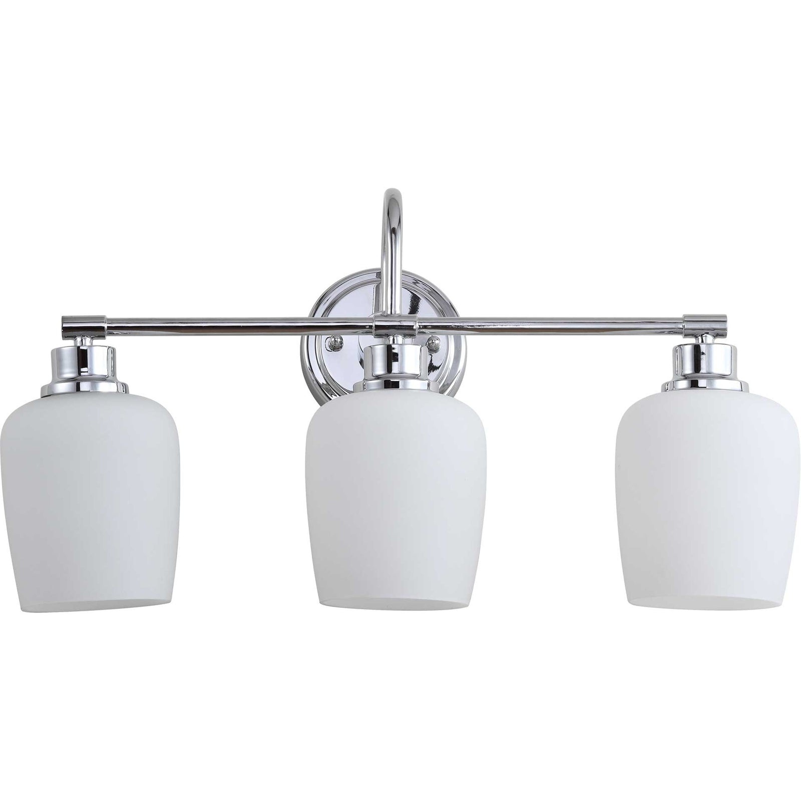 Leslie Three Light Bathroom Sconce Chrome