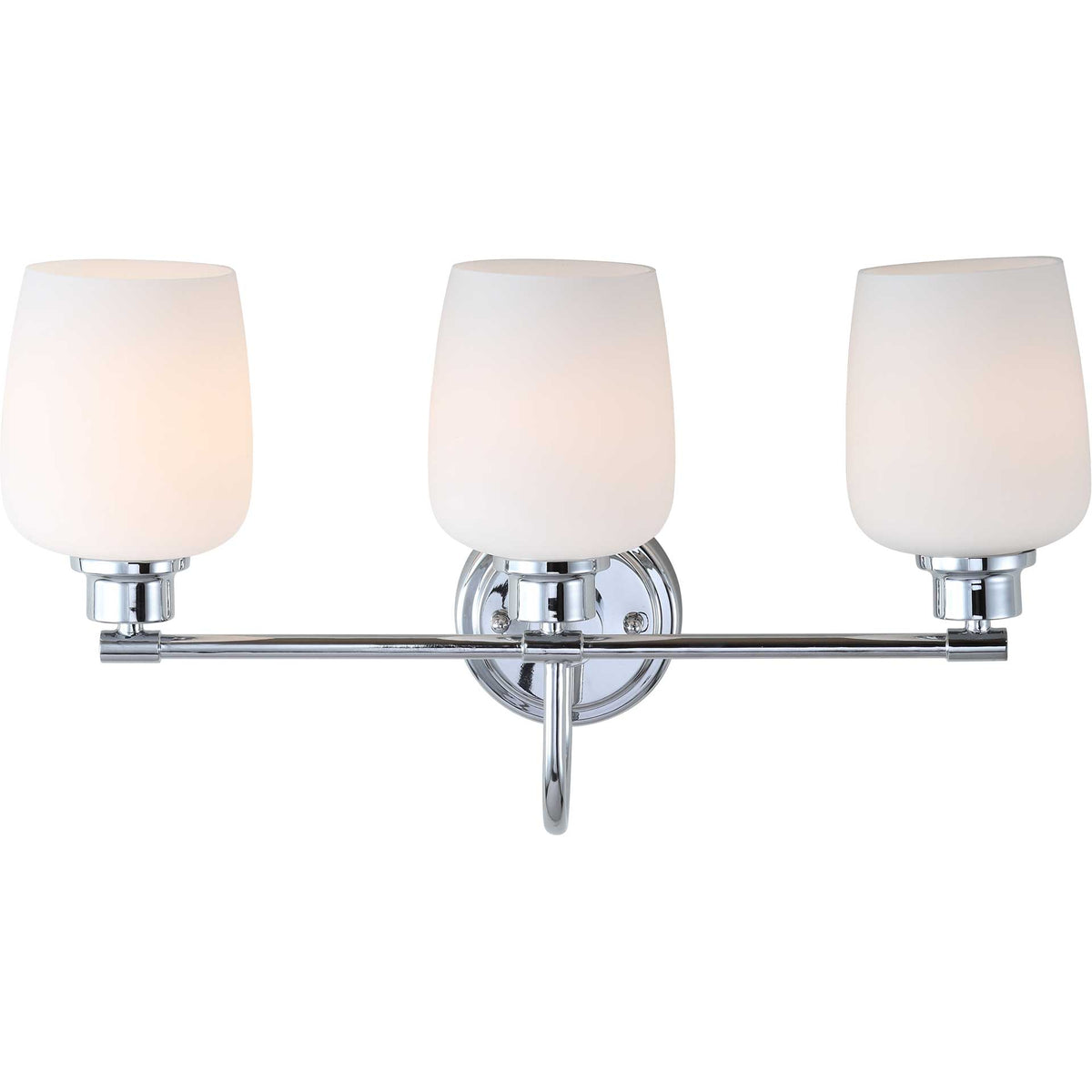 Leslie Three Light Bathroom Sconce Chrome