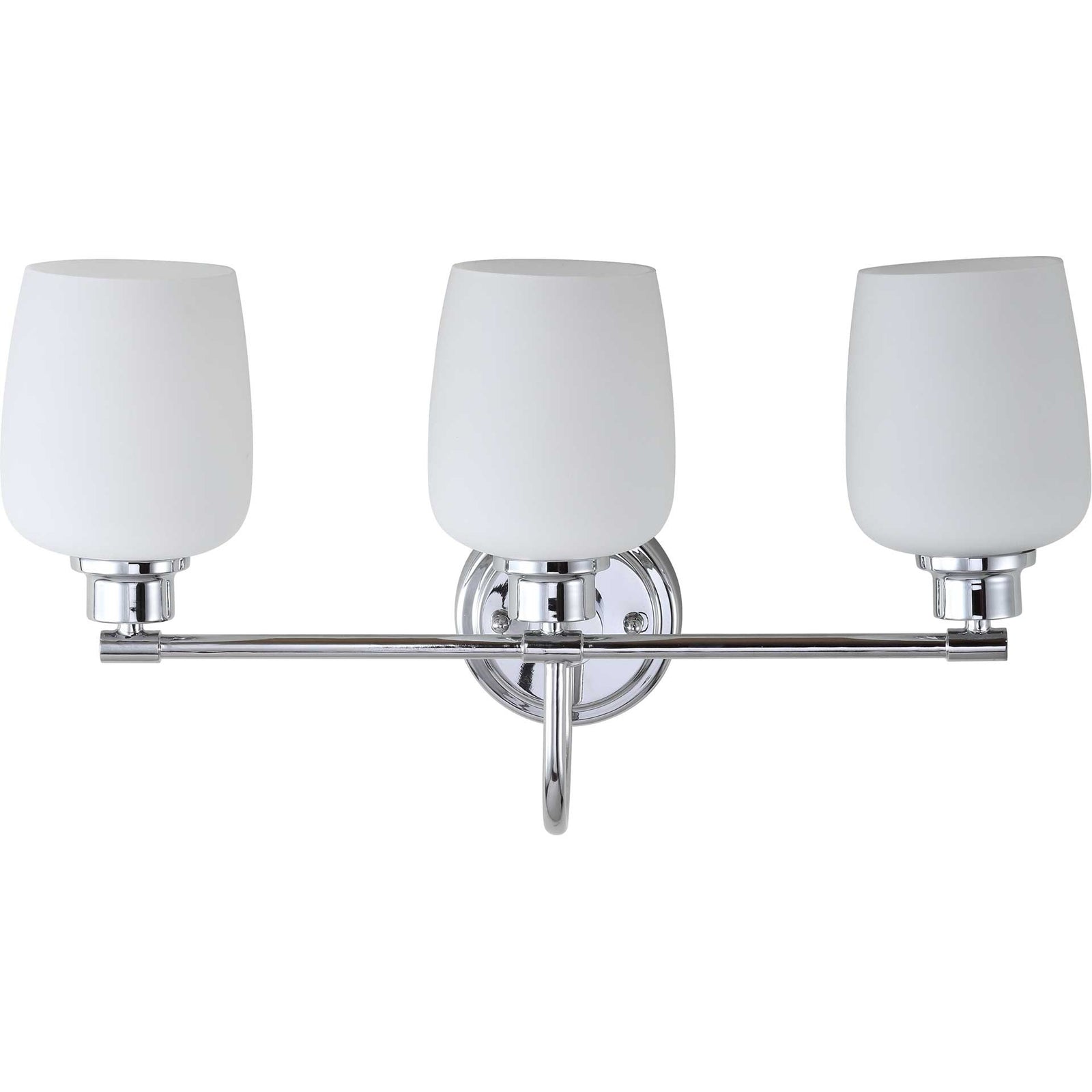 Leslie Three Light Bathroom Sconce Chrome