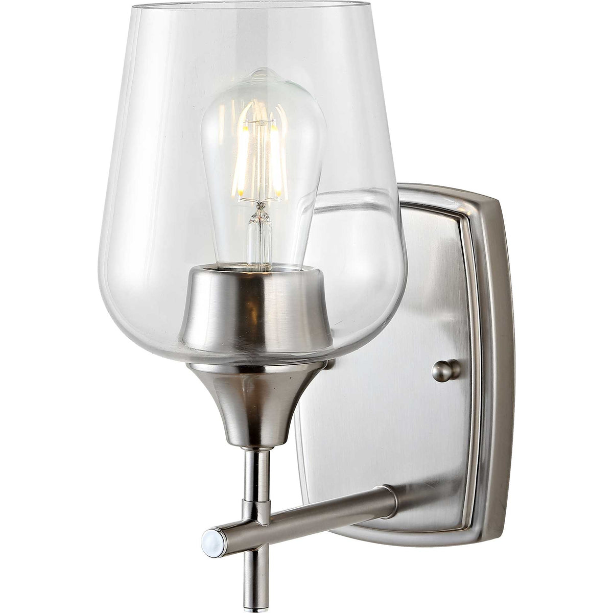 Valerie Wall Sconce Nickel/Clear