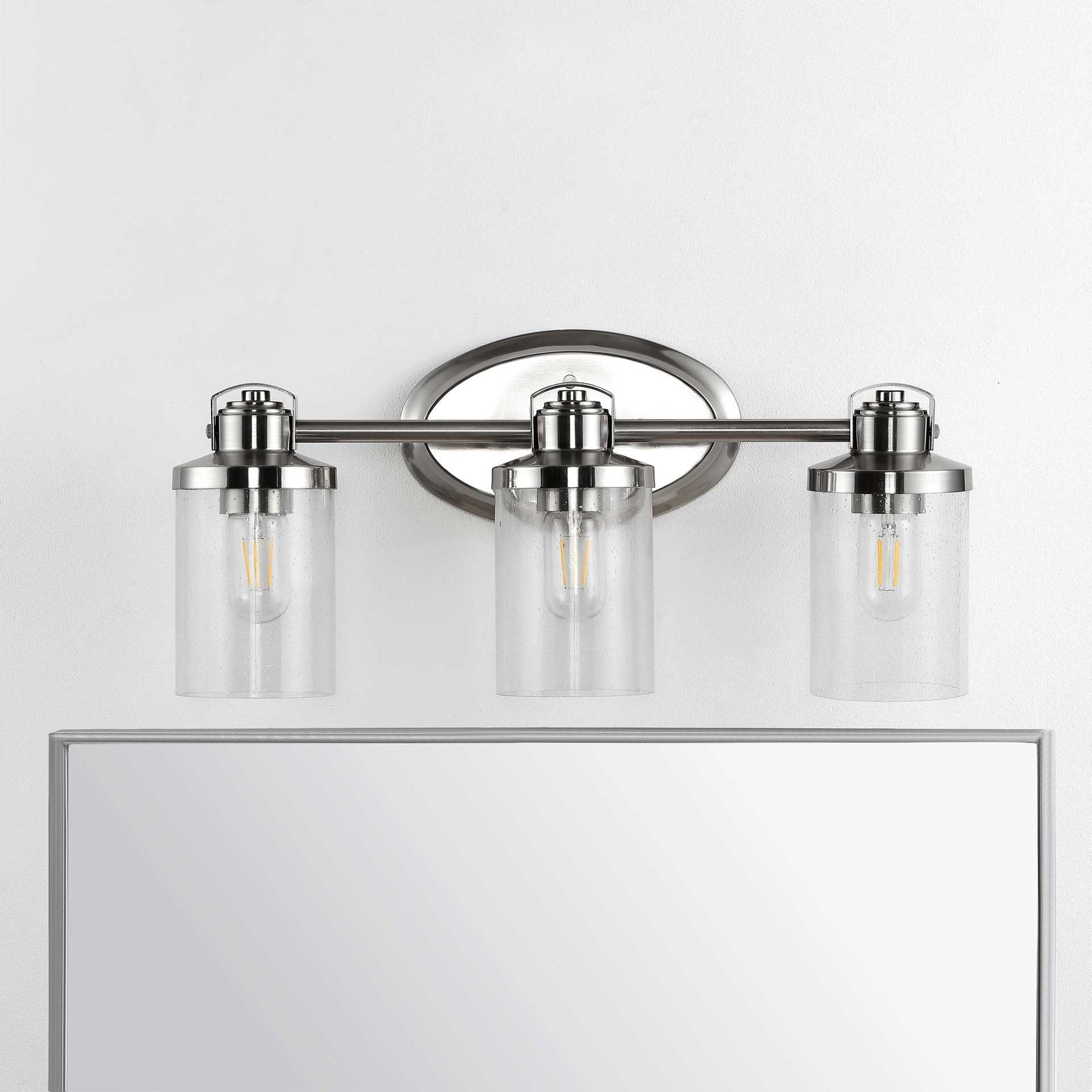 Maika Wall Sconce Nickel/Clear