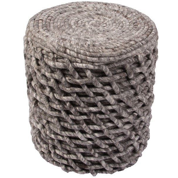 Scandinavia Puri Quarry/Egret Pouf