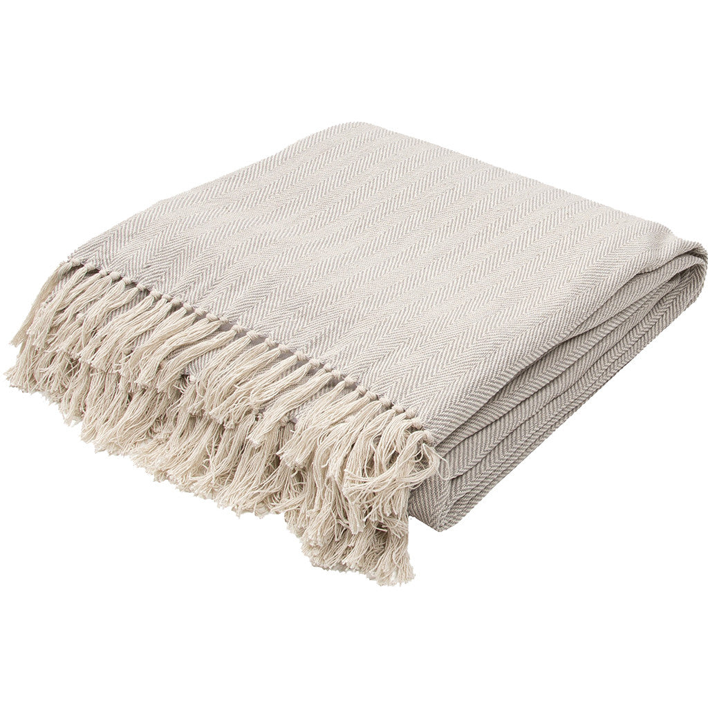 Seabreeze Neutral Gray/Birch Throw