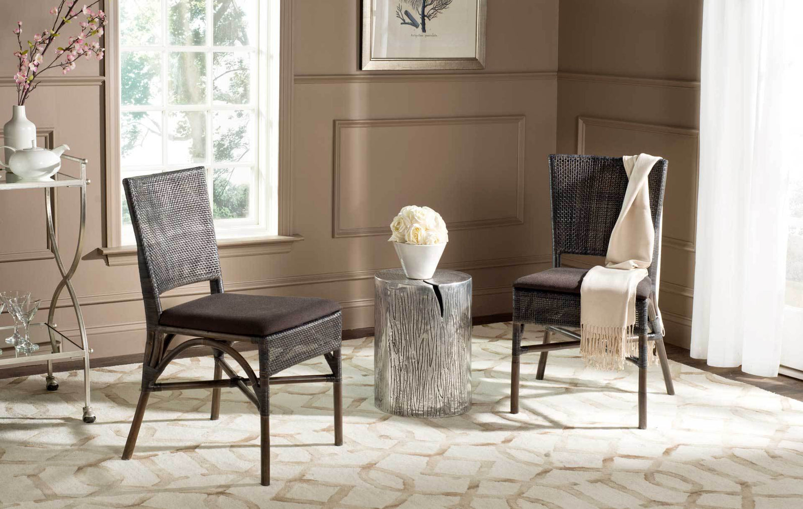 Carla Rattan Side Chair (Set of 2)