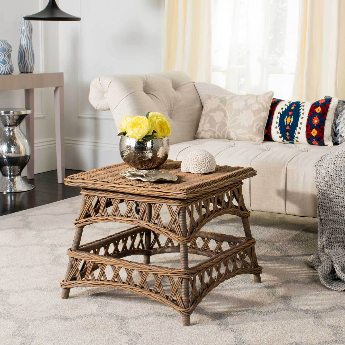 Soren Wicker Accent Table