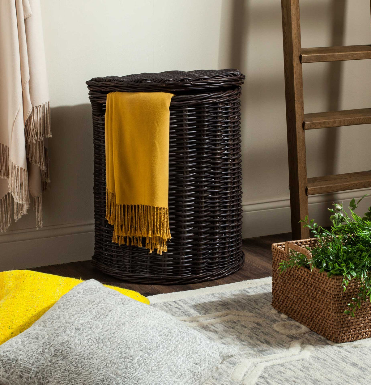 Mansel Wicker Hamper Brown