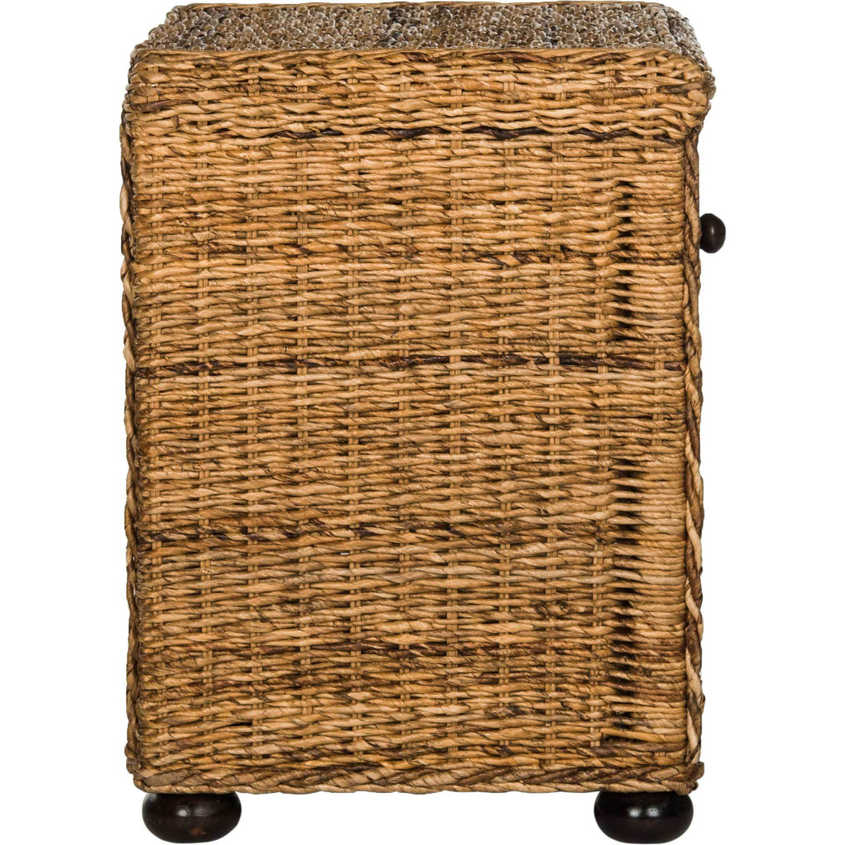 Macy Natural Brown Wicker Nightstand