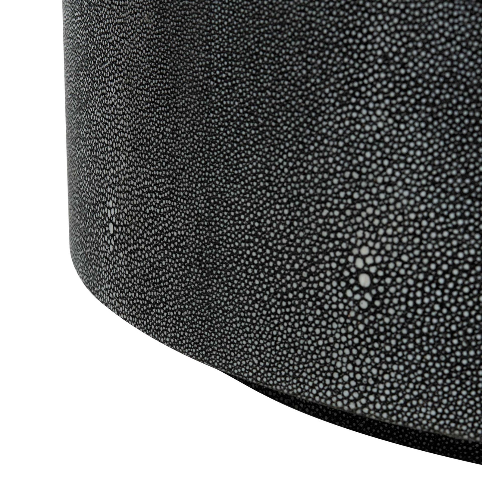 Digress Faux Shagreen End Table Black