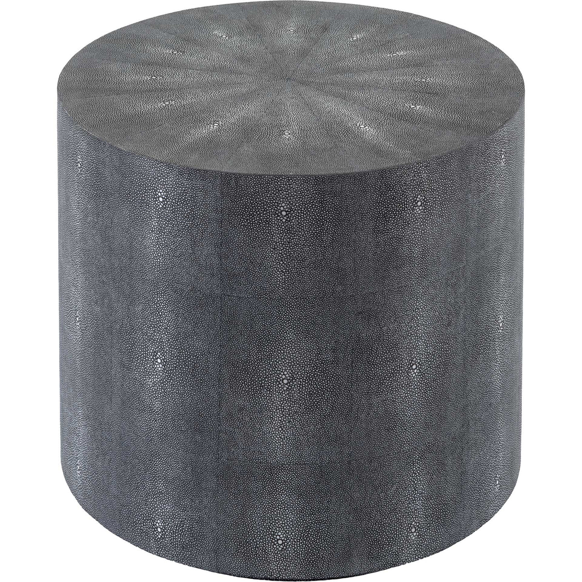 Digress Faux Shagreen End Table Black