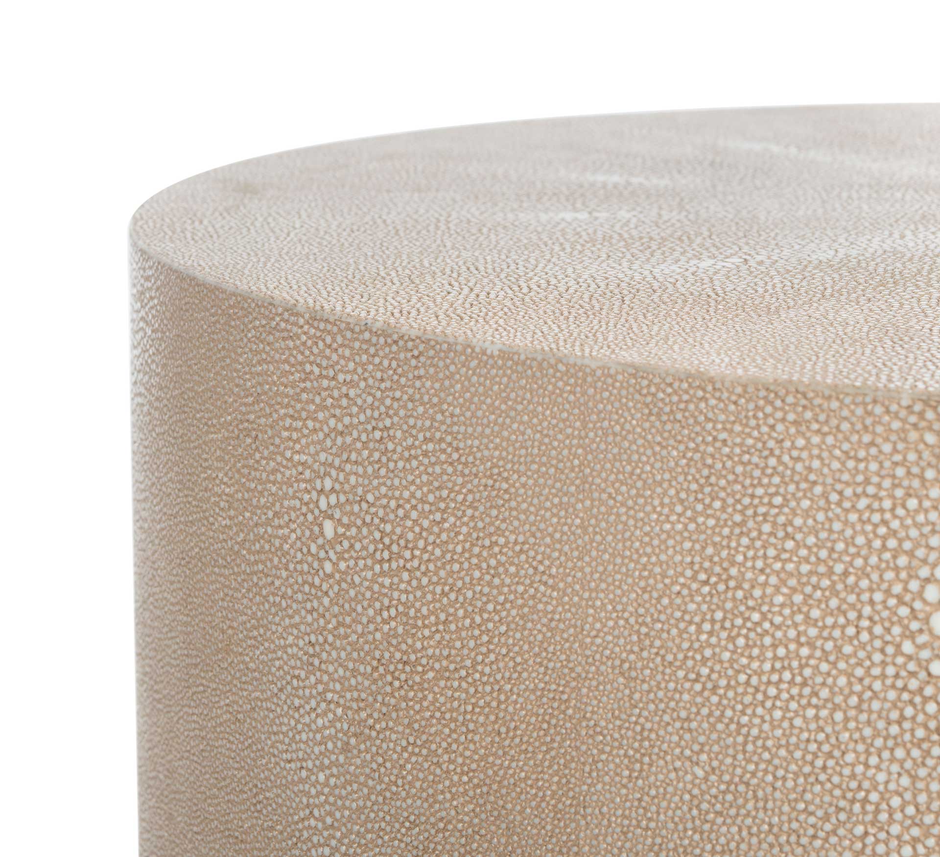 Digress Faux Shagreen End Table