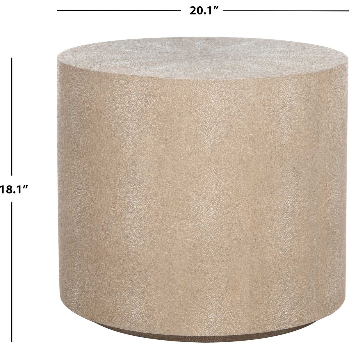 Digress Faux Shagreen End Table Natural