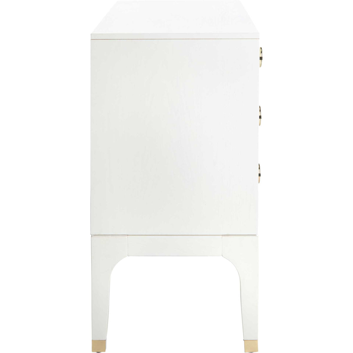 Lorenzo 6 Drawer Contemporary Dresser White