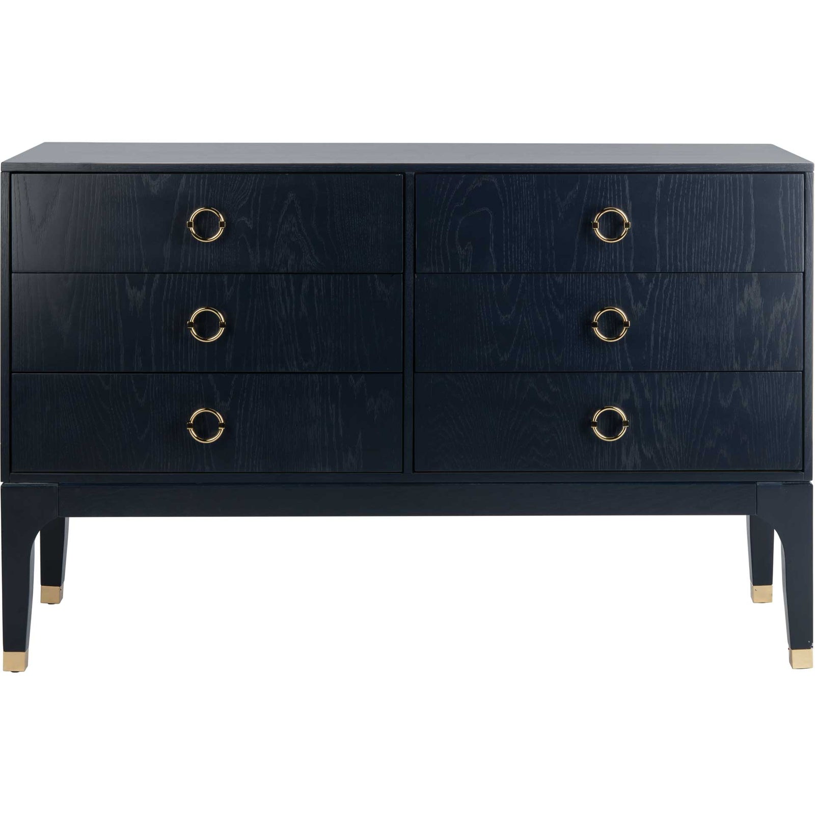 Lorenzo 6 Drawer Contemporary Dresser Navy
