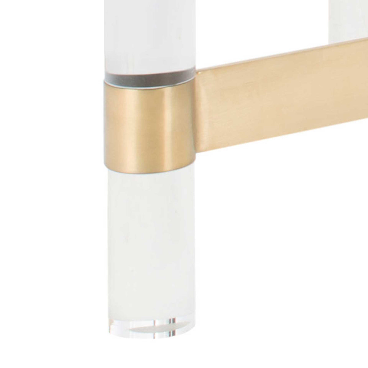 Subira Acrylic Coffee Table Brass