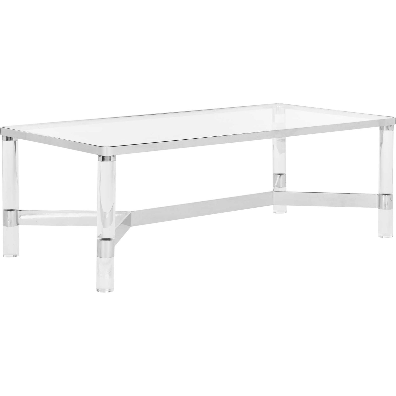 Subira Acrylic Coffee Table Silver