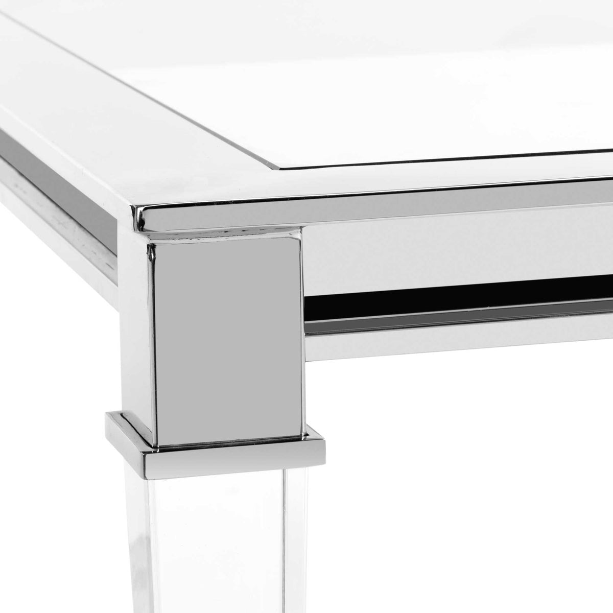 Channing Acrylic Coffee Table Silver