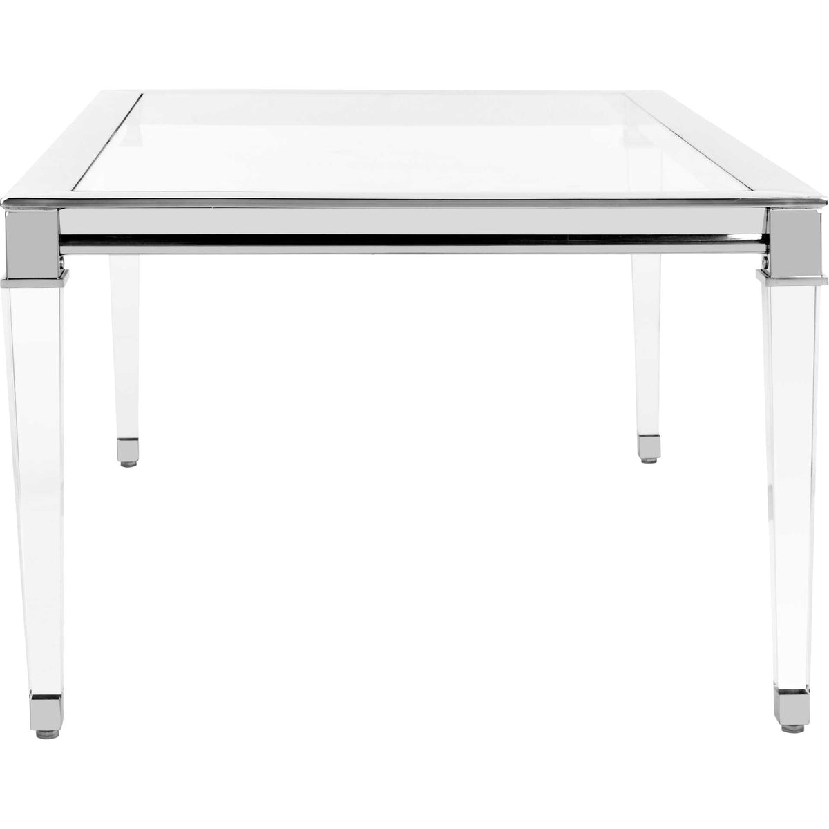 Channing Acrylic Coffee Table Silver