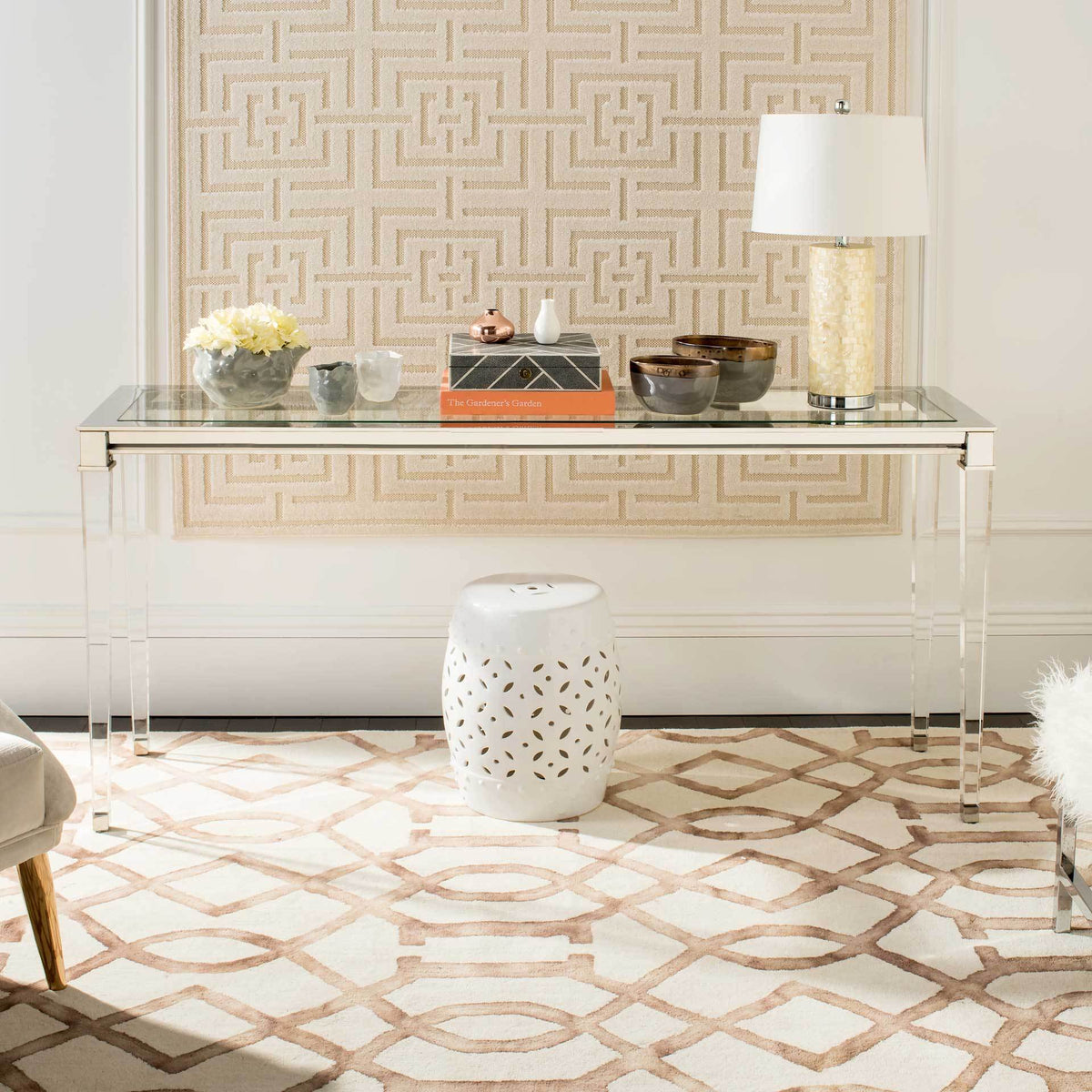 Channing Console Table Silver