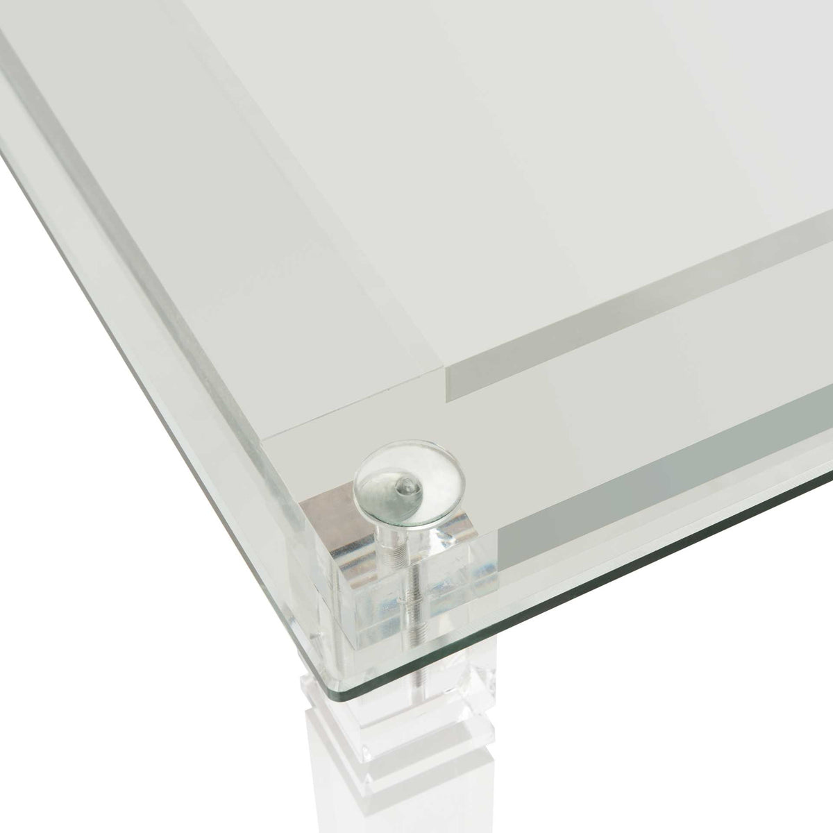 Amish Acrylic Side Table Clear