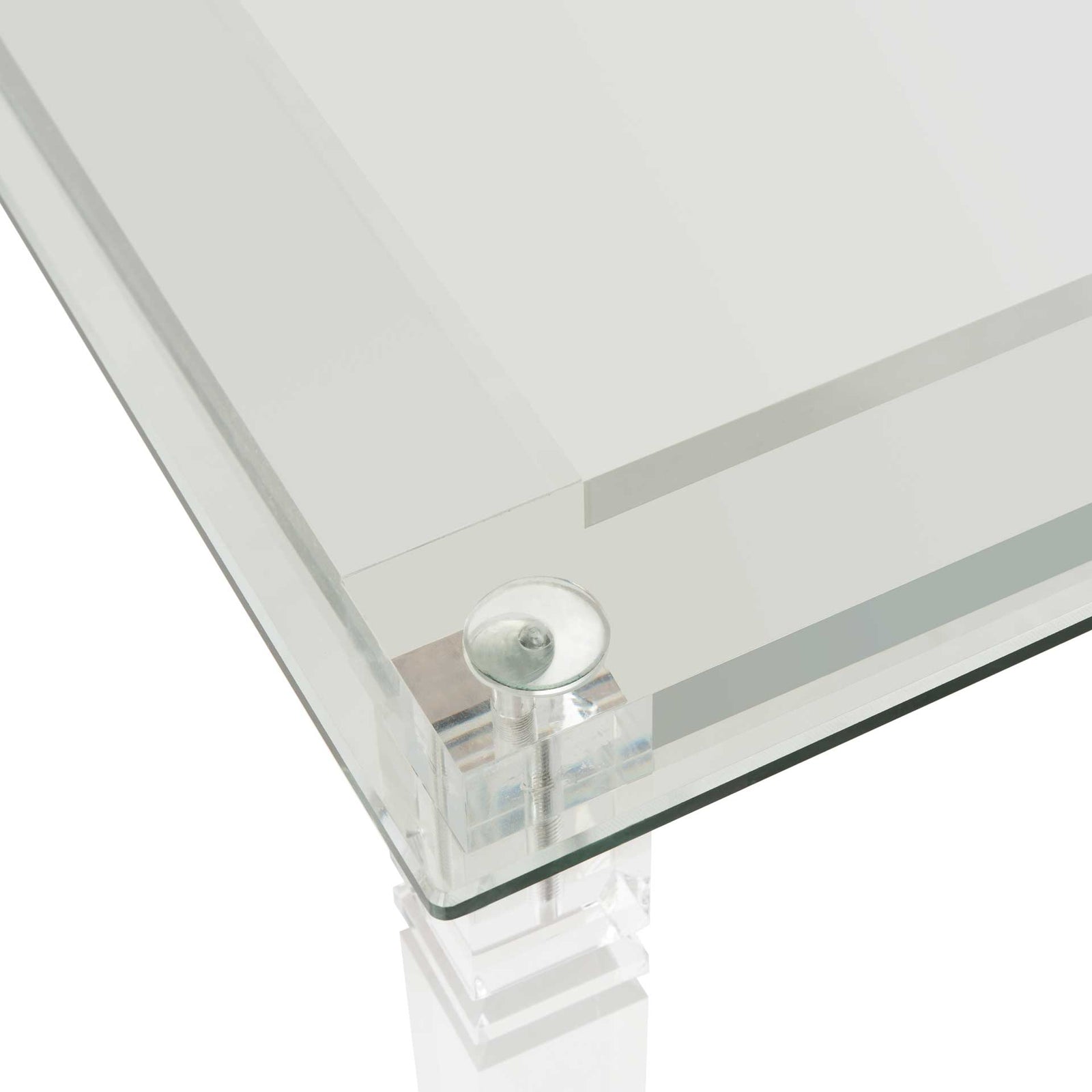 Amish Acrylic Side Table Clear