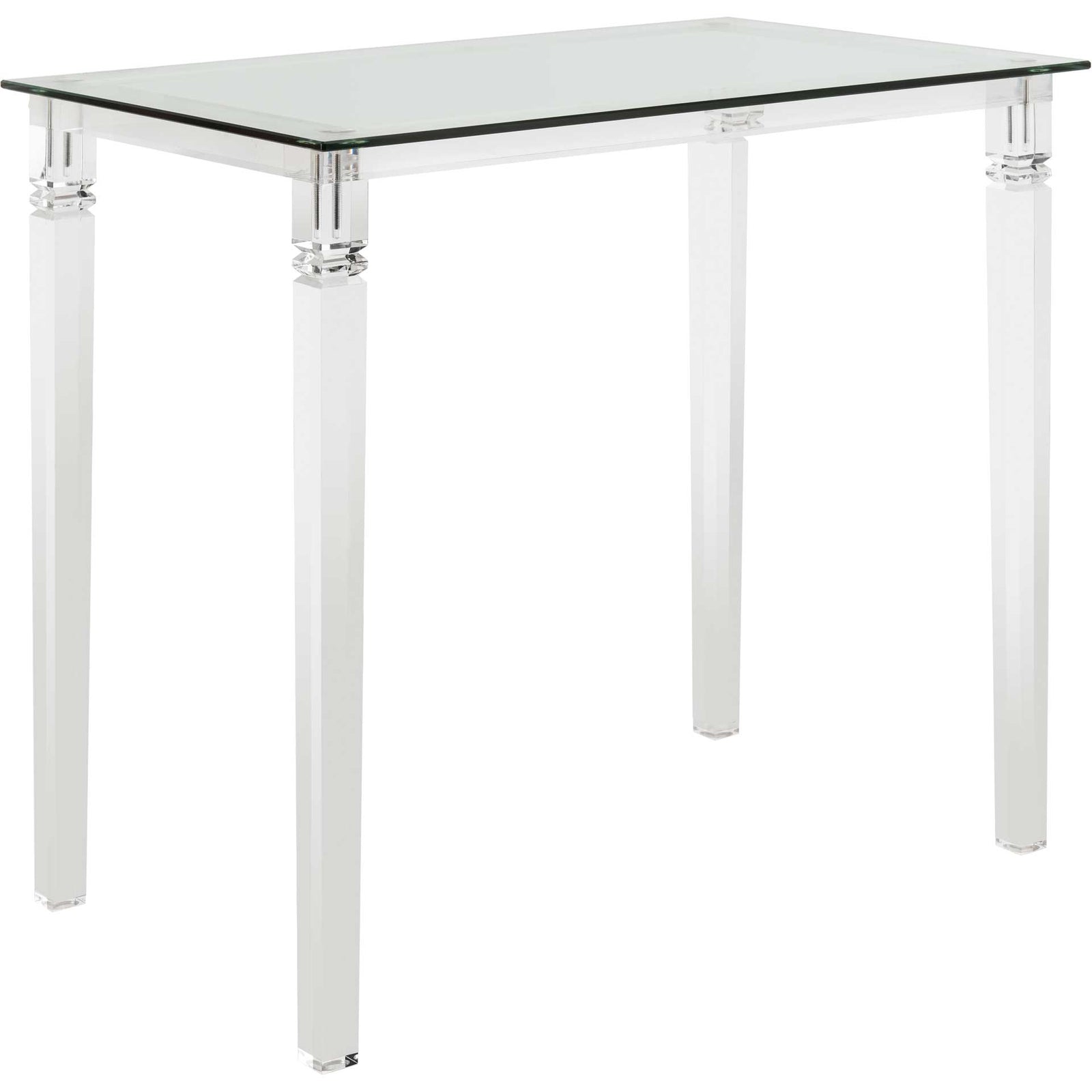 Amish Acrylic Side Table Clear