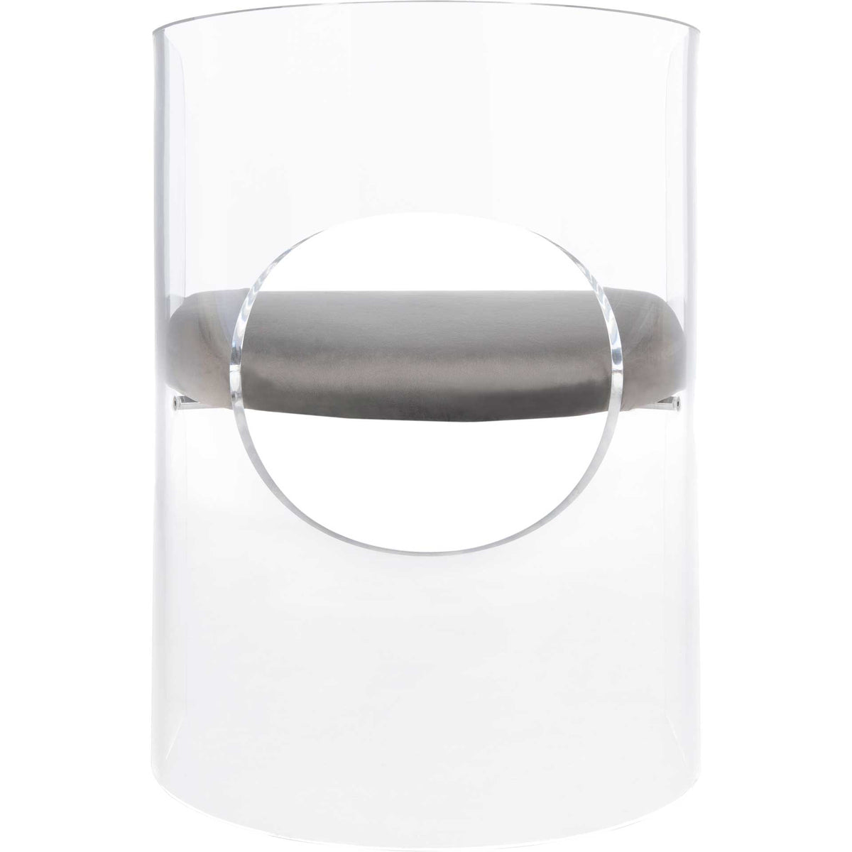 Esther Acrylic Accent Chair Clear/Gray