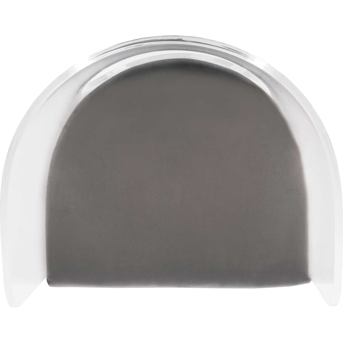 Esther Acrylic Accent Chair Clear/Gray