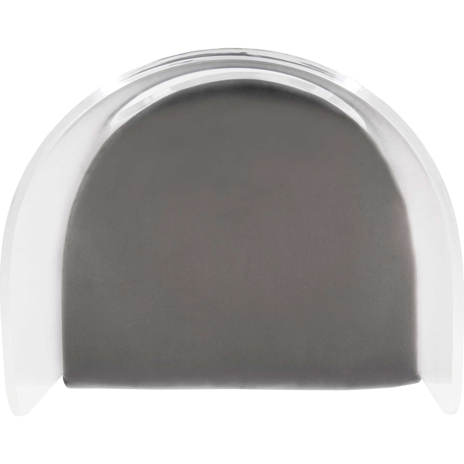 Esther Acrylic Accent Chair Clear/Gray