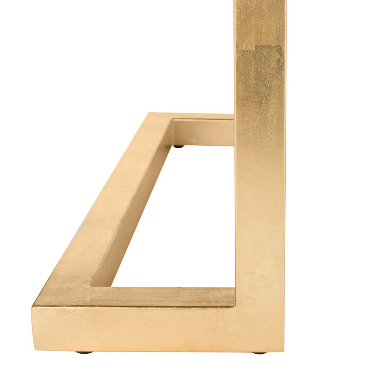 Maddison 2-Drawer Lacquer Desk Black/Gold