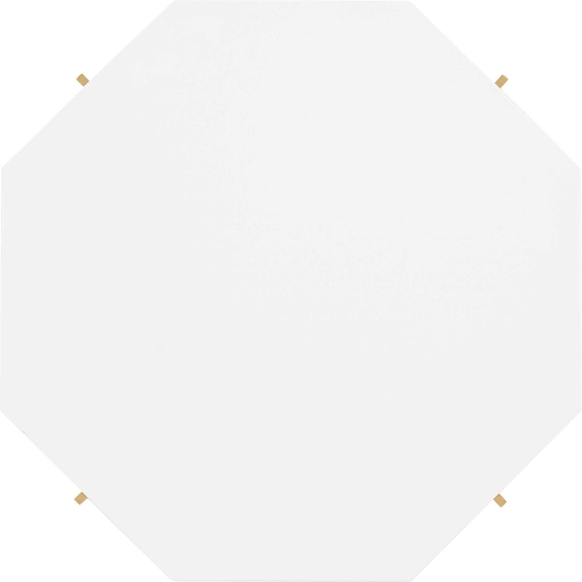 Dakota End Table Gold/White