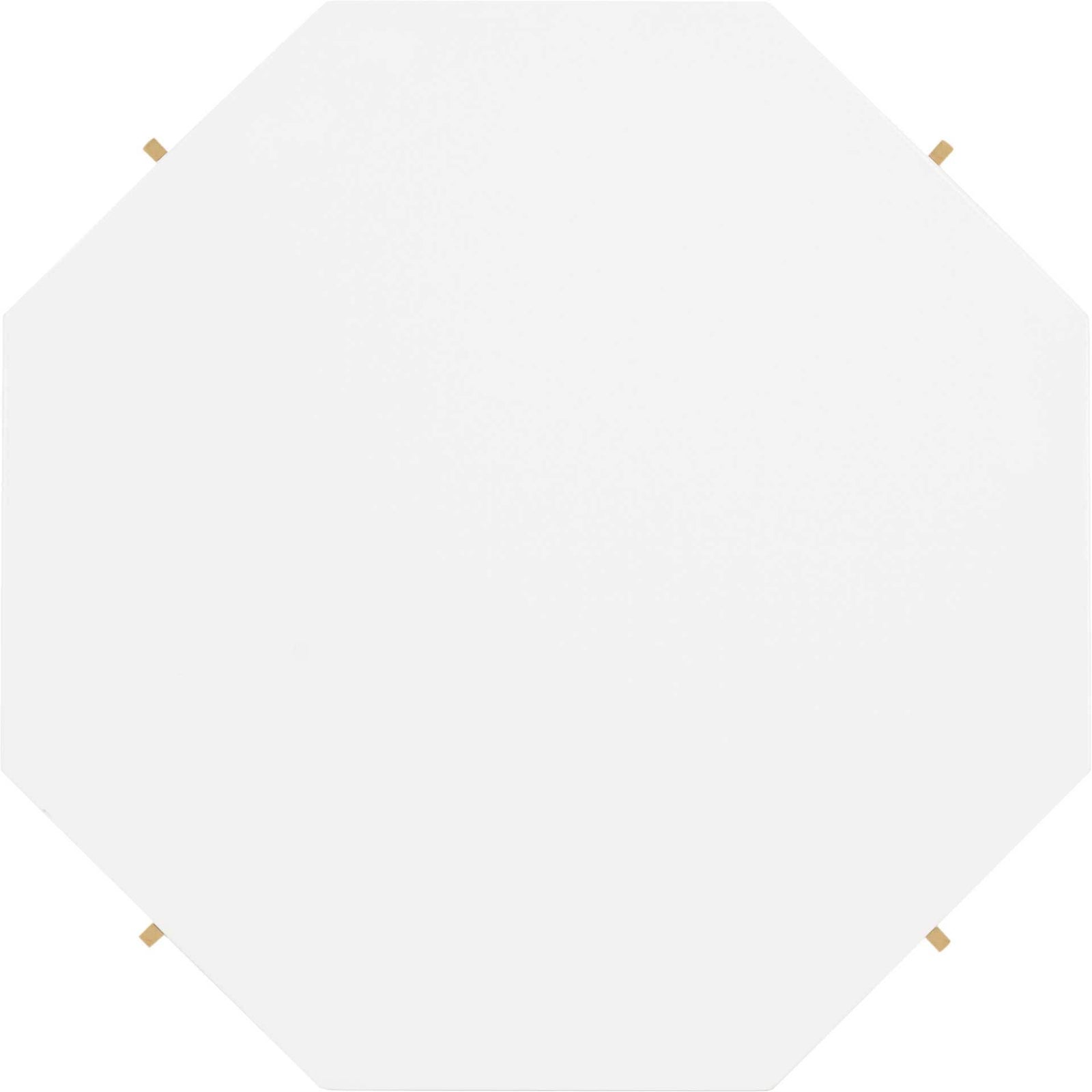 Dakota End Table Gold/White