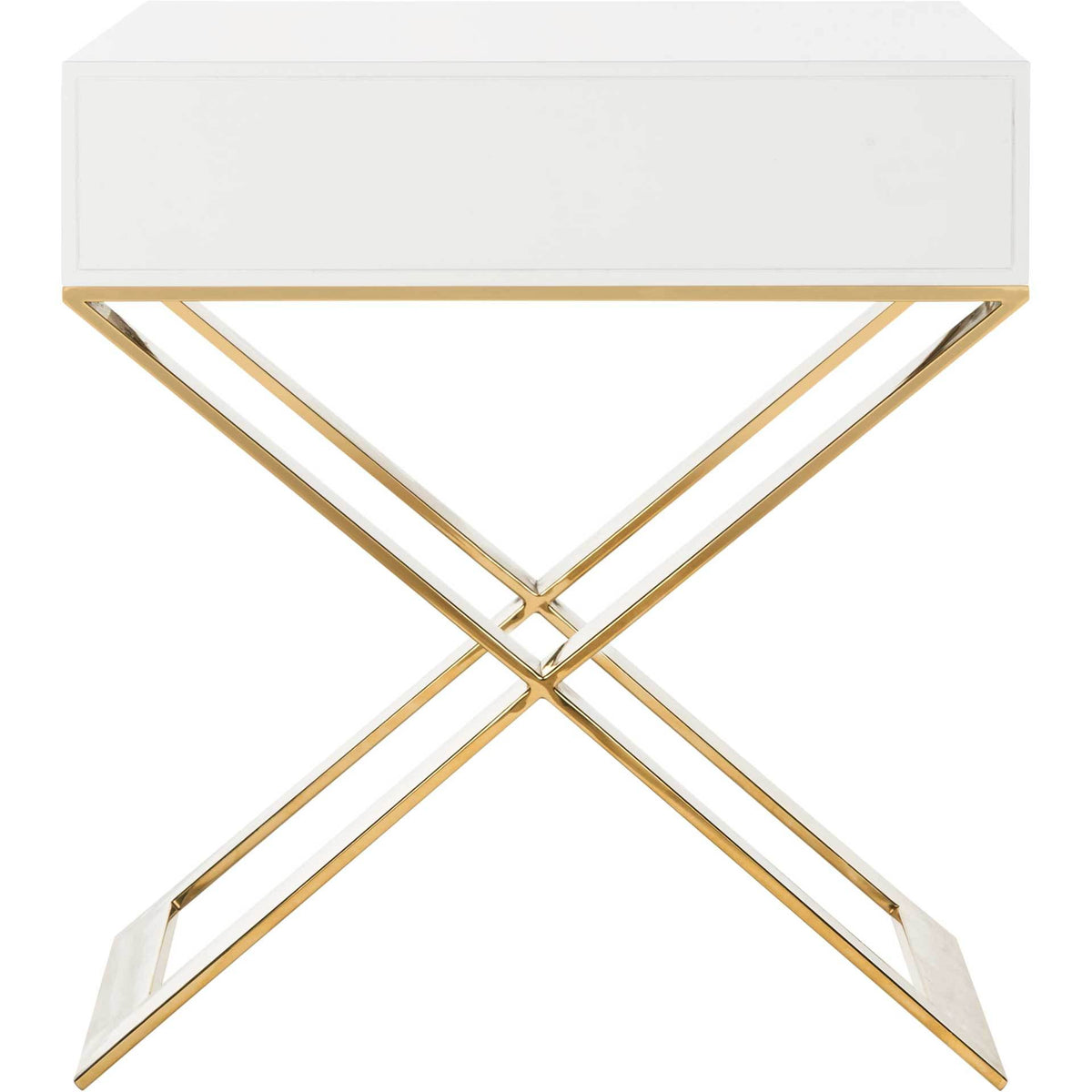 Yoali Side Table White/Gold