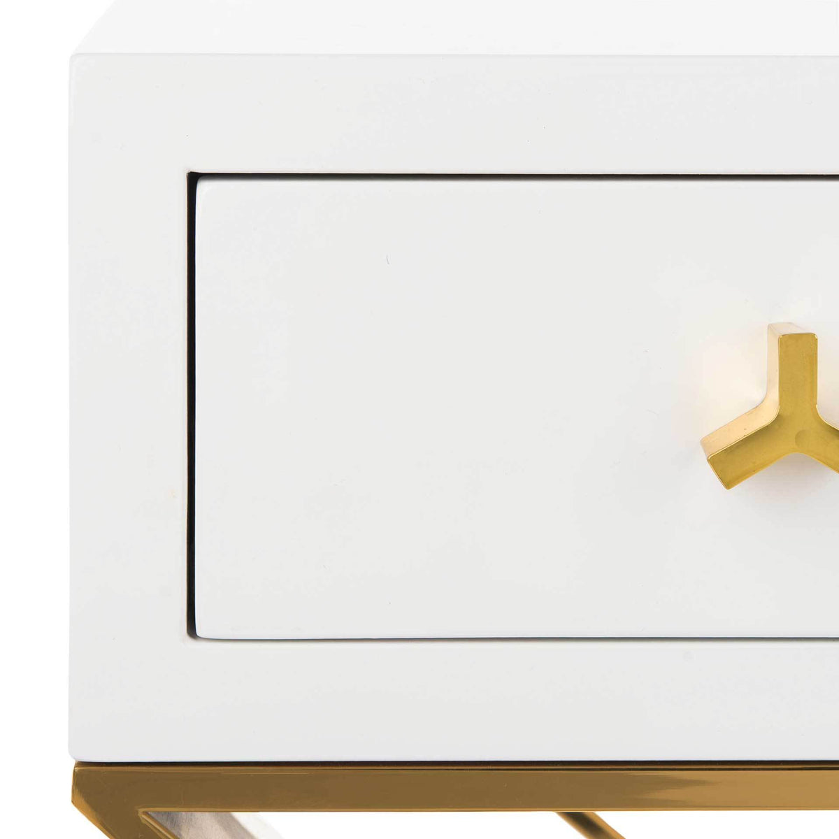 Yoali Side Table White/Gold